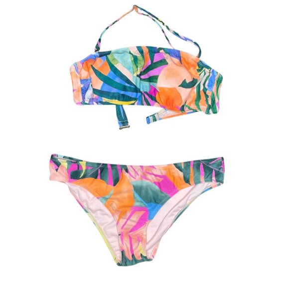 Palisades Beach Club Women's Tropical Floral Swimsuit Bikini Plus Size XL Sexy - Picture 6 of 10